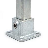 Doos Vierkante voetplaat met doorloop - vierkant - 25mm (80 stuks)
